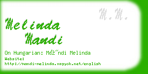 melinda mandi business card